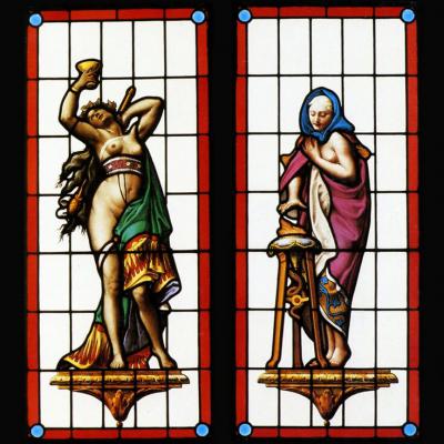 Vetrate Artistiche Di Arredamento Stile Figurativo Ambrosiana Arte Milano 3