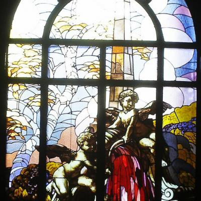 Vetrate Artistiche Di Arredamento Stile Figurativo Ambrosiana Arte Milano 4